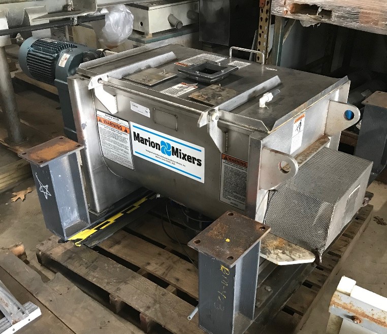 ***SOLD*** used 4 Cu.Ft. Marion Stainless Steel Ribbon Blender. 18